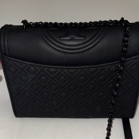 Tory Burch Black Quilted Crossbody Bag - Picture 6 of 6